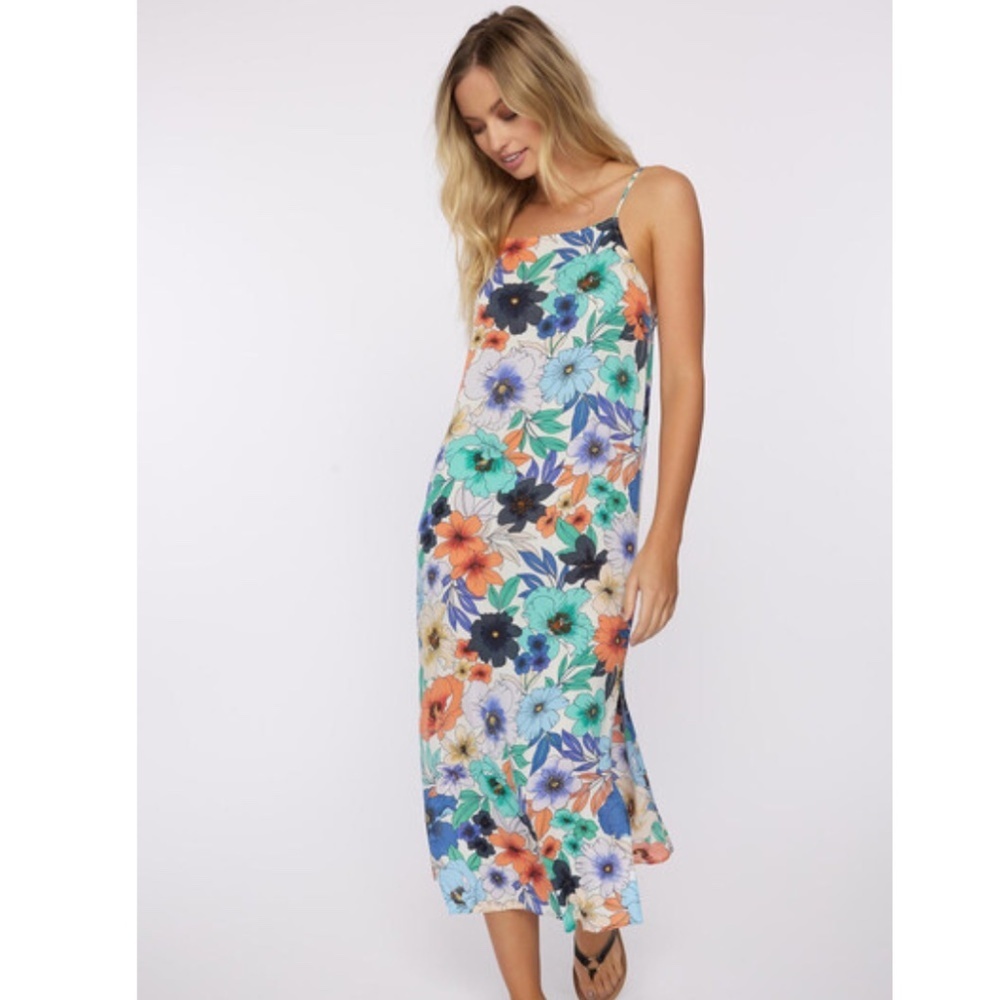 ONEIL Bayleigh FLORAL MIDI  DRESS - S